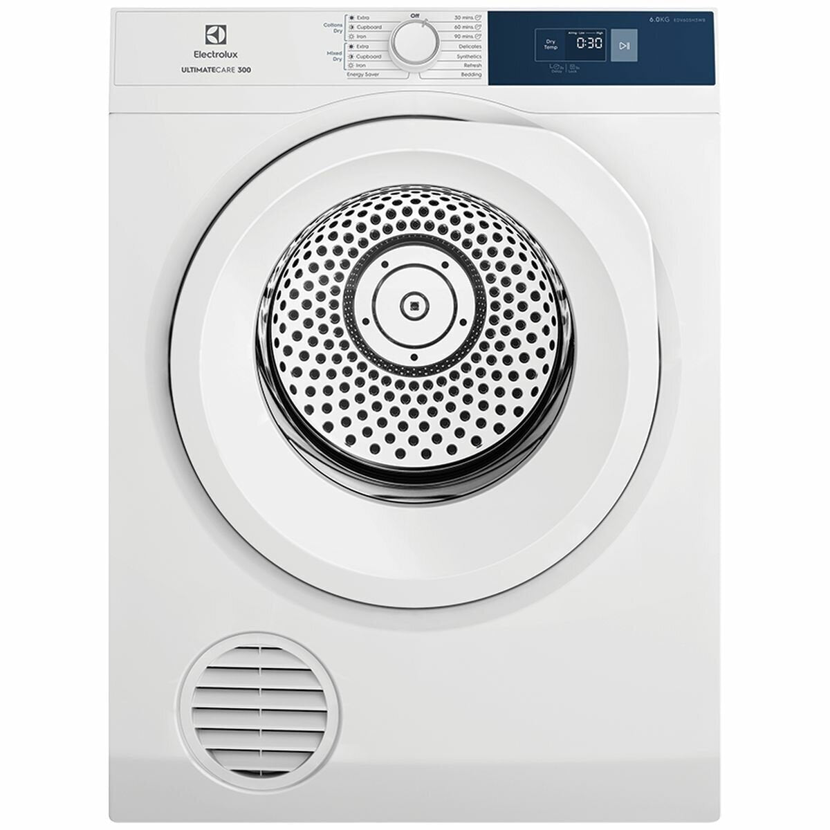 EDV605H3WB Electrolux 6kg Ultimate Care Vented Dryer With Sensor Dry