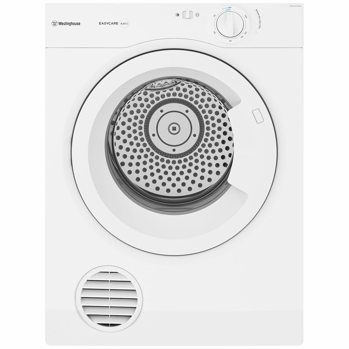 WDV457H3WB Westinghouse 4.5KG Vented Tumble Dryer