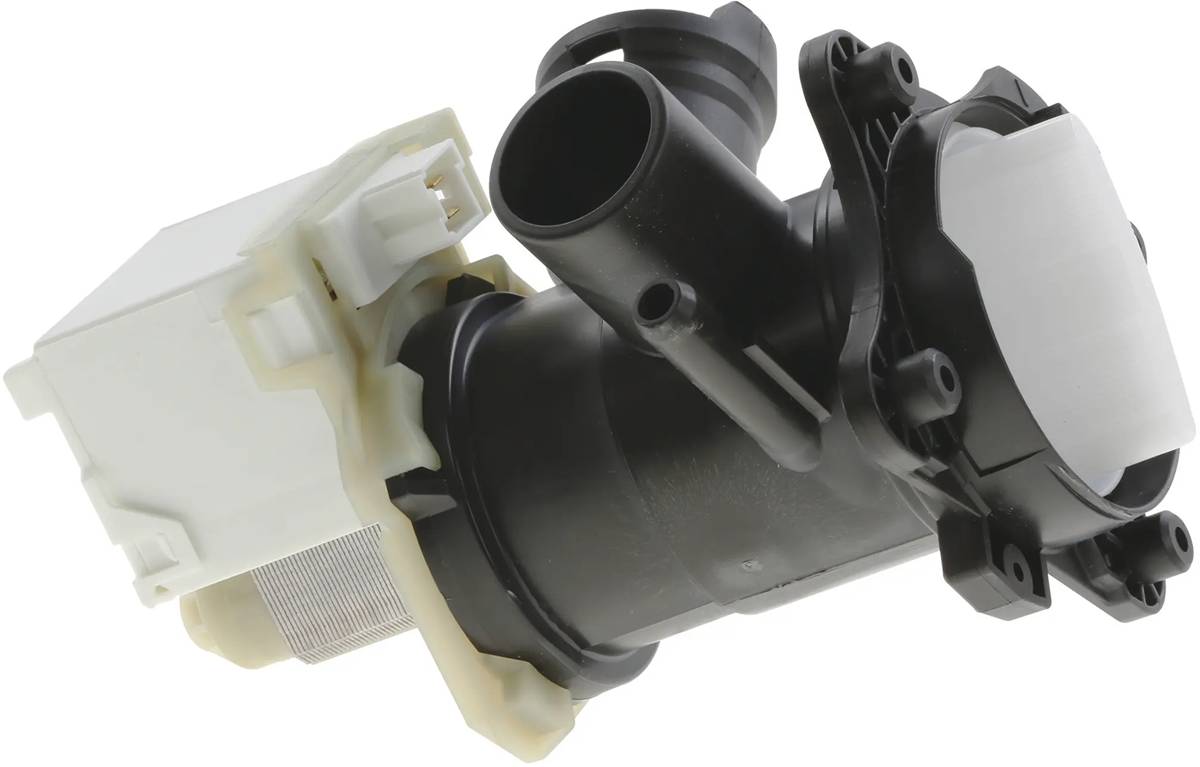 00145777 Bosch/Siemens Washer Drain Pump Assy With Button Trap