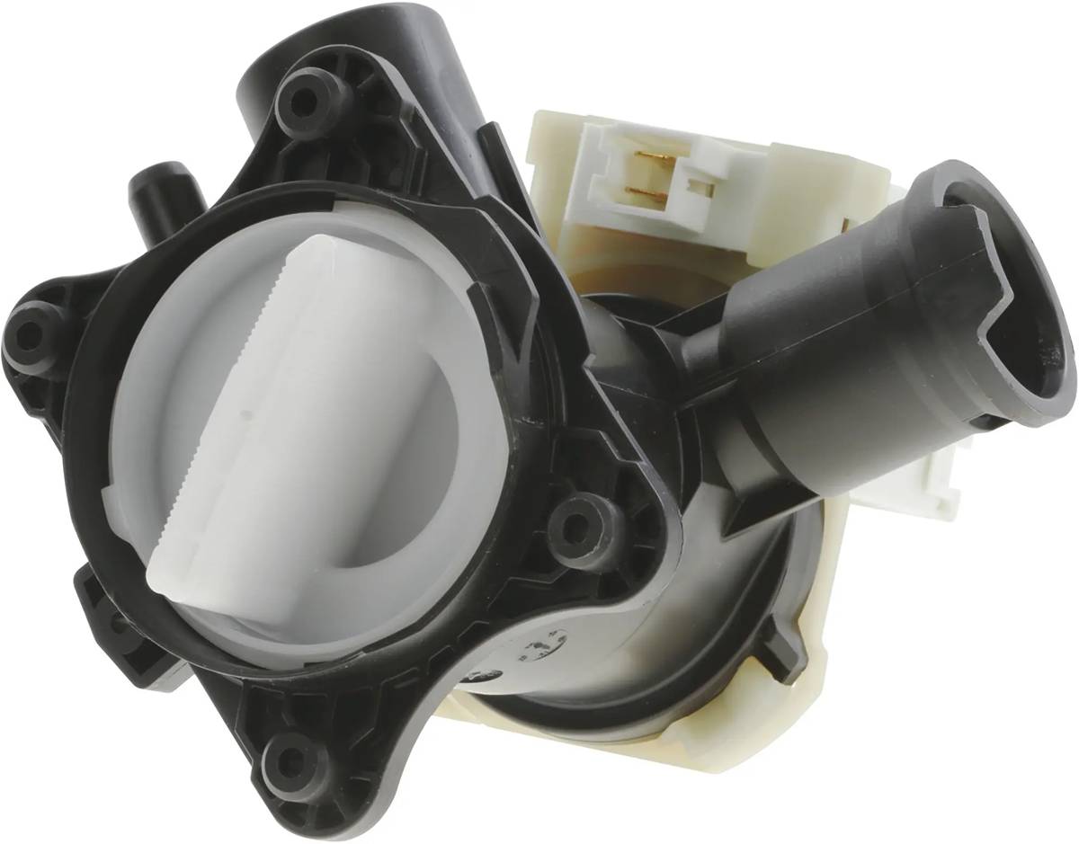 00145777 Bosch/Siemens Washer Drain Pump Assy With Button Trap