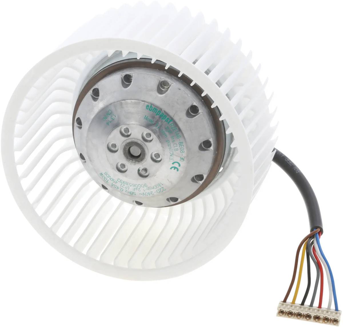 00434092 Bosch Rangehood Motor And Impeller Fan White (Left)