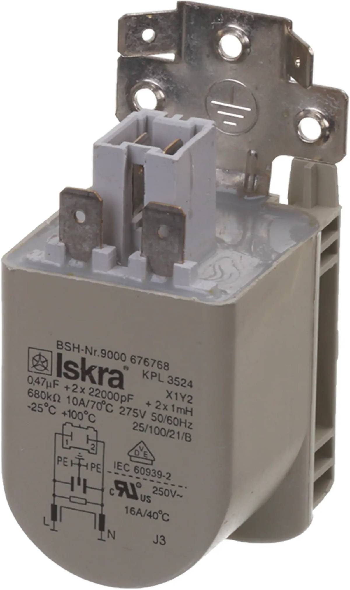 00623842 Bosch FL Washing Machine Capacitor-Interference Filter