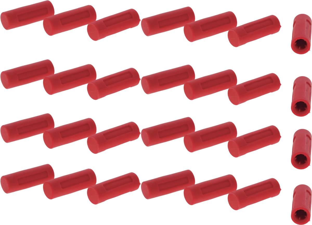 00633942 Bosch Dishwasher Top Basket Prong Cap (Red - Qty 28)