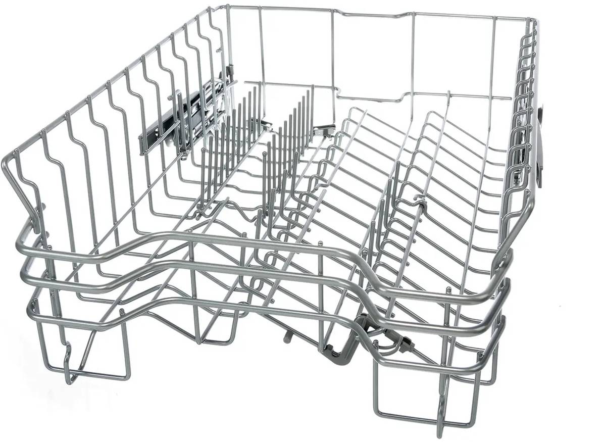 00773760 Bosch Dishwasher Upper Crockery Basket Silver, 3 Flip Tines