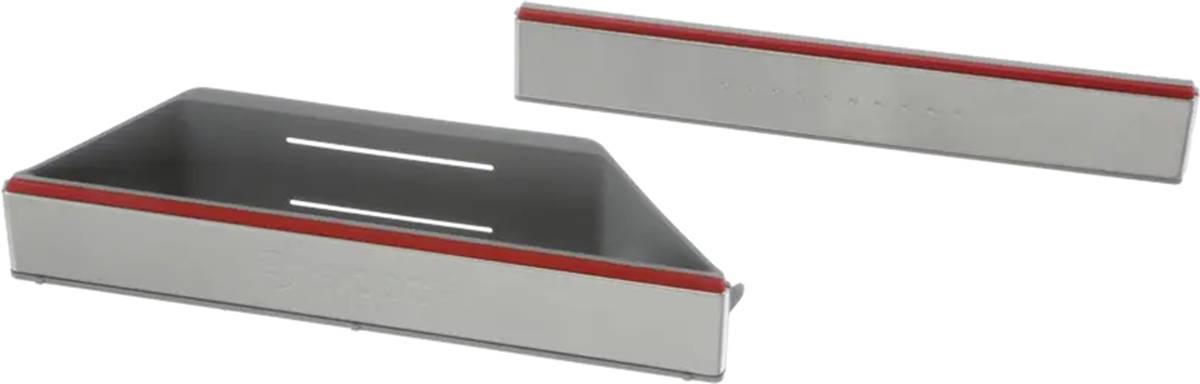 12033368 Bosch Dishwasher Basket Handle Set Stainless Steel With Red Trim