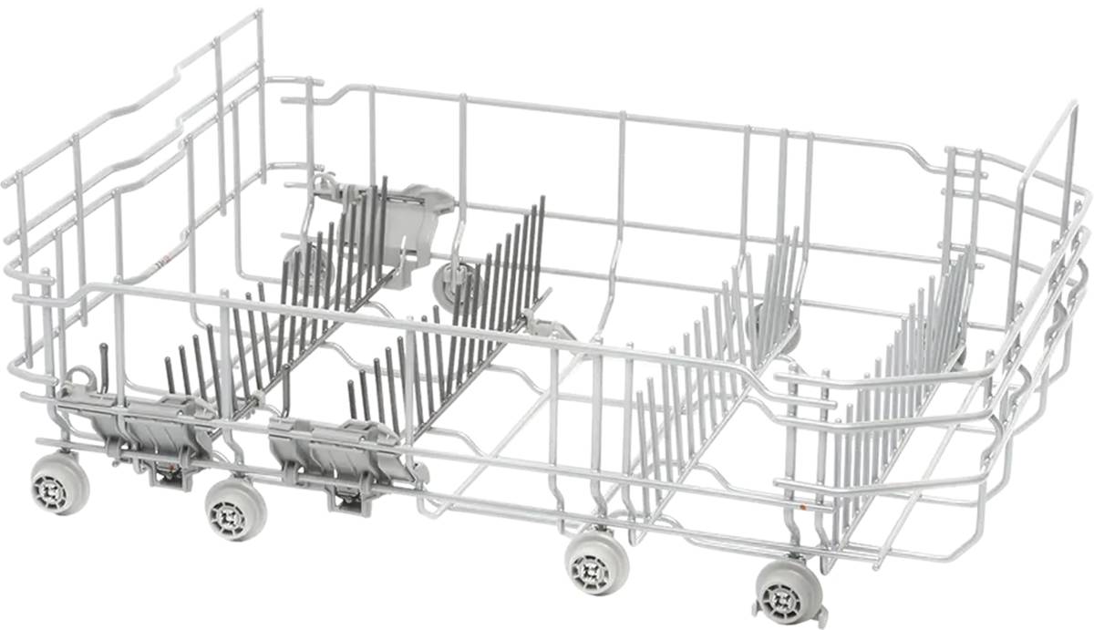 20001835 Bosch Dishwasher Lower Crockery Basket Silver/Dark Grey 2 Flip Tines