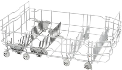 20001835 Bosch Dishwasher Lower Crockery Basket Silver/Dark Grey 2 Flip Tines
