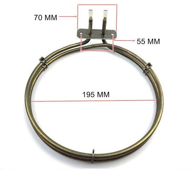 4055613238 Chef/Simpson/Westinghouse Oven Fan forced element 2200 W