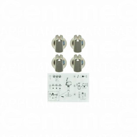 4055986626 Electrolux Cooktop/Oven Knob Stainless Steel & Decals 40mm