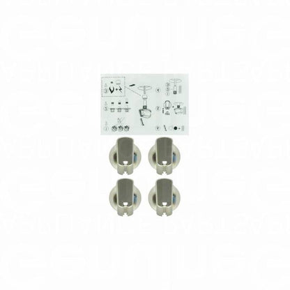 4055986626 Electrolux Cooktop/Oven Knob Stainless Steel & Decals 40mm