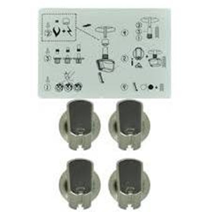 4055986634 Electrolux Cooktop/Oven Knob White 40MM (4 Pack)