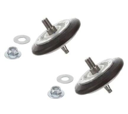 LG Dryer Drum Suport Roller/Wheel with Shaft/PIn - Pair AGM75510755