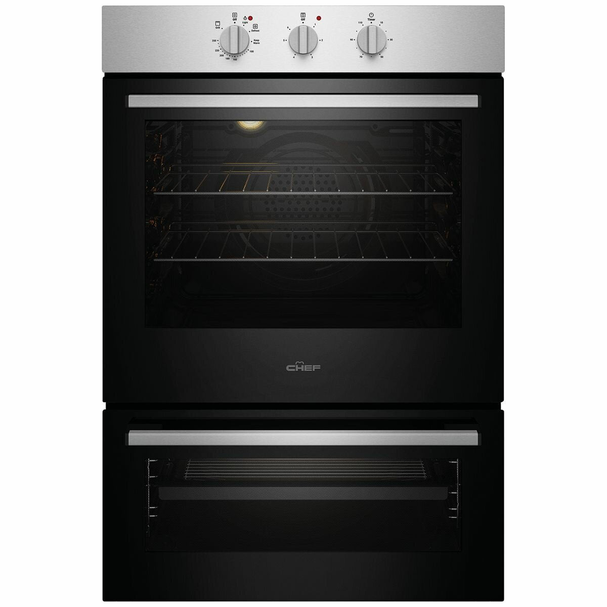 CVE662SB CHEF 60cm BI S/Steel Elec Oven, SEP Grill