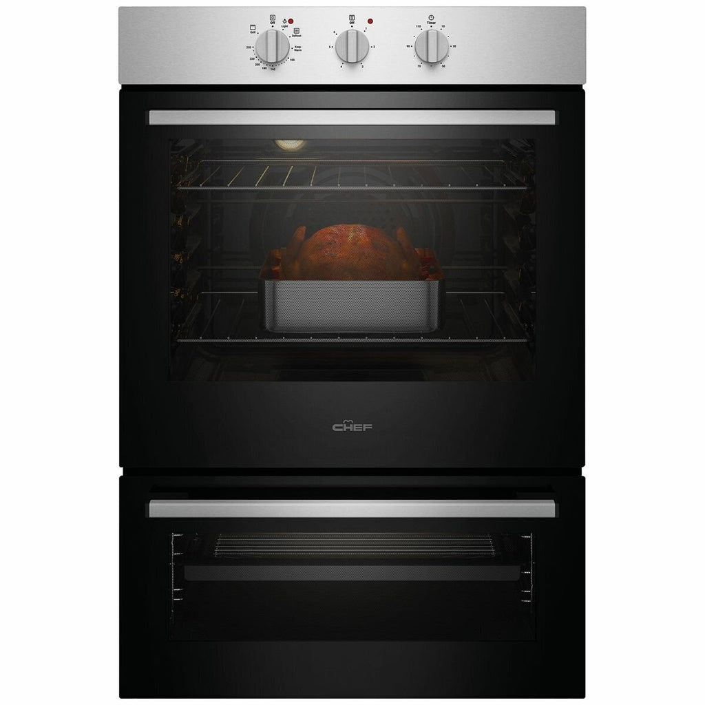 CVE662SB CHEF 60cm BI S/Steel Elec Oven, SEP Grill