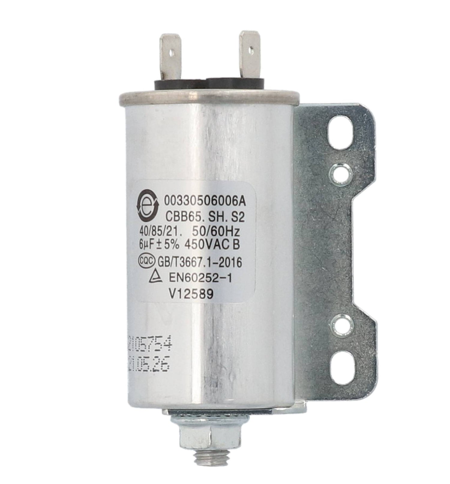 H00330506006A Fisher & Paykel/Haier Dryer Capacitor 6uF