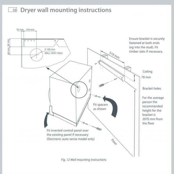 Bracket Wall Mounting F&P